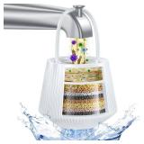 Next-Gen Bathtub & Shower Filter Removes 96% Chlorine, Lead & Fluoride | Baby-Safe Soft Water for Sensitive Skin, Hair & Eczema Relief Softens Hard Water Bath Filter for Tub