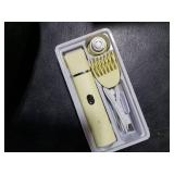 Trimmer for Women, IPX7 Waterproof, Painless Rechargeable Electric Razor Remover, 2-in-1 Facial & Pubic Hair Removal for Sensitive Skin, Portable Travel Size, Womens Gift, Yellow