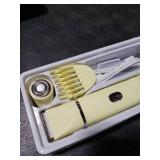 Trimmer for Women, IPX7 Waterproof, Painless Rechargeable Electric Razor Remover, 2-in-1 Facial & Pubic Hair Removal for Sensitive Skin, Portable Travel Size, Womens Gift, Yellow