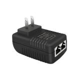 MTDZKJG POE Injector 24V 1A 24W with Wall Plug IEEE 802.3af Compliant 10/100Mbps, 2 Ports Passive Power Up to 100 Meters (325 Feet) Over Ethernet Power Supply for IP Cameras Mobile WLAN AP