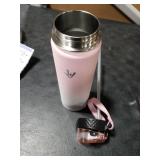 Enerbone 24 oz Insulated Water Bottle, Stainless Steel Bottle with Carrying Strap, Double-Wall Vacuum Insulation Design, Leakproof Sports Bottle with Straw, Keep Drinks Cold or Hot for Hours