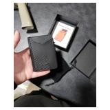 Wallet for Men Wallet with Slim Pop Up Card Holder 9-13 Cards, Bifold Minimalist Smart Wallet RFID Blocking Credit Card Holder with ID Window & Stretchable Cash Slot Compact Metal Aluminum Card Case