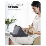 Lamicall Tablet Pillow Holder, Pillow Soft Pad - Tablet Stand Dock for Lap, Bed and Desk with Pocket & 4 Viewing Angles, for iPad Pro 11, 10.5, 12.9, Air Mini, Kindle, 4-13 Devices, Gray