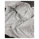 Comfort Spaces 100% Cotton Sheets Queen, Breathable, Naturally Cool Cotton Sheets, Soft Cotton Bed Sheets with 14 Elastic Pocket Fits up to 16 Mattress, All Seasons Sheet Set, Adelia Gray 4 Piece