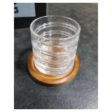 ACHEER 10 Oz Large Spinning Whiskey Glasses set of 2,Rotatable Old Fashioned Glasses, Tumbler Rocks Bar Glasses, with Bamboo Coasters, Gift BOX