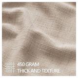 MIULEE Pack of 2 Thick Textured Couch Throw Pillow Covers, Natural Linen Decorative Pillow Covers 20x20, Neutral Cushion Cases for Sofa Bed Living Room Modern Farmhouse Home Decor, No Filling