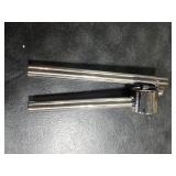 5-in-1 Stainless Steel Garlic Press Set with Jumbo Chamber & Mincer - Heavy Duty Rustproof Garlic Crusher with Ergonomic Handle, Dishwasher Safe, Easy Squeeze Design for Ginger, Nuts, Herbs