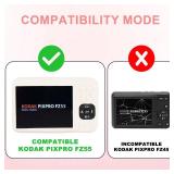 Seltureone Camera Case Compatible with KODAK PIXPRO FZ55 with Cute Camera Charm Wrist Strap, Soft Silicone Protective Case with Lens Cover Compatible with KODAK PIXPRO FZ55 Accessories - Beige