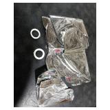 Silver Happy Birthday Banner Balloon Aluminum Foil 16 Inch Letter,10 Inch Five Pointed Star Four Pointed Star Suitable for Kids, Men, Women, Boys and Girls Party Decoration Supplies