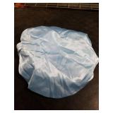 Obeoby Satin Silk Sleep Bonnet for Women, Double-Layer Hair Bonnets with Adjustable Tie Band for Curly Natural Wavy Hair Holiday Birthday Gifts, Blue