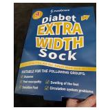 Powbrace 4 Pairs Wide Diabetic Socks - Swollen Feet & Lymphedema Support, Non-Binding Calf Socks for Men & Women