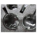 LIBWYS Glass Measuring Cup Set of 5, 1000ml (32oz), 500ml (16oz), 350ml (12oz), 2x75ml (2.5oz) with Anti-slip Silicone Pad, Heat-resistant Borosilicate Glass Liquid Measuring Cup