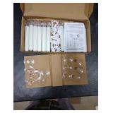 Raycare 12 Pcs Christmas Window Candles with 6 Hour Timer with Suction Cups, Double Brightness Flameless Taper Candle Battery Operated, LED Candle Sticks for Window Christmas Holiday Decoration