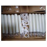 Raycare 12 Pcs Christmas Window Candles with 6 Hour Timer with Suction Cups, Double Brightness Flameless Taper Candle Battery Operated, LED Candle Sticks for Window Christmas Holiday Decoration