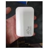 4-in-1 Retractable Gan Wall Charger Plug for iPhone 17 USB C,Travel Essentials Brick Multiport,3ft Lightening+ Type C Cables,40W Fast Charging Foldable Block for iPhone 17 Pro/16/15/14/13,iPad,Galaxy