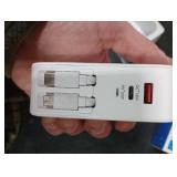 4-in-1 Retractable Gan Wall Charger Plug for iPhone 17 USB C,Travel Essentials Brick Multiport,3ft Lightening+ Type C Cables,40W Fast Charging Foldable Block for iPhone 17 Pro/16/15/14/13,iPad,Galaxy