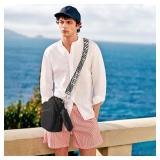 AGLOD Water Bottle Carrier Bag with Strap, Water Bottle Holder Crossbody Bags for Women Men for Walking, Hiking,Cycling