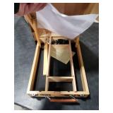 Beechwood Tabletop Easel for Painting, Portable Adjustable Sketchbox Art Easel Stand with Detachable Strap for Beginners and Art Lovers