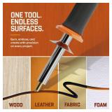 Craft Culture Wood Burning Tool Pen - Craft Burning Tools for Adults & Teens - Wood Burner Kit, Engraver, Carver, Pyrography, Woodburning - Includes 9 Premium Tips - Adjustable Temperature Control