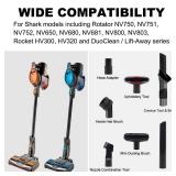 Vacuum Attachments for Shark Rotator DuoClean Vacuum Cleaner Accessories, Crevice Tool Duster Brush for Shark Rocket Lift Away NV680 NV752 NV800 HV300 NV650 NV803