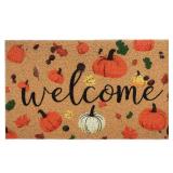 Tinideya Pumpkin Welcome Mat for Indoor Doormat 30 x 18