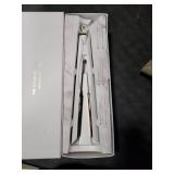 Kristin Ess 3-in-One Professional Titanium Hair Straightener Curler 2 in 1 + Beach Waver Combo for Women with Curly, Frizzy + Thick Hair - 1 1/4 Inch Dual Voltage Flat Iron + Travel Cap - 440 Degree