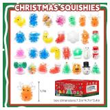 30PCS Christmas Stress Balls,Squishy Balls,Squishy Squeeze Balls Bulk Fidget Toys for Adults,Stress Relief Balls, Party Favors,Birthday Gift