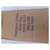 M-D 3-ft x 25-ft Silvergray Fiberglass Screen mesh, 4 Rolls