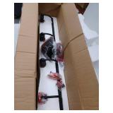 Hukoro 36-in 4 Light Matte Black Industrial Bathroom Vanity Light