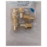 Apollo Valves APXMA34345PK Pipe Adapter  3/4 in  PEX x MPT  Brass  200 psi Pressure