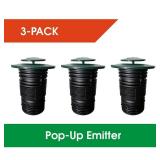 Pop-Up Drainage Emitter with Flexible Elbow for 4 in. Drain Pipes (3-Pack)