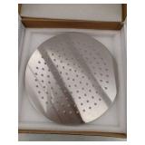 BWE 1-Spray Pattern 2.5 GPM 10 in. Wall Mount Fixed Shower Head in Brushed Nickel