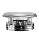 DuraVent DuraPlus 6DP-VC 6-Inch Stainless Steel Round Chimney Cap  Silver