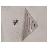 Gatco 1463 Elegant 13  Corner Shelf  Chrome