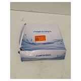 Phiestina 4 Inch 2 Handle Centerset Matte Black Lead-Free Modern Bathroom Faucet with Pop Up Drain and Water Supply Lines