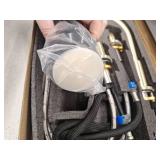 AKLFGN 8 in. Widespread Double Handle Bathroom Faucet 3 Hole Sink Faucet with Pop-Up Drain in Brushed Gold