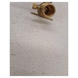 3/4 in. Brass PEX-A Barb Ball Valve with Drain and Mounting Pad