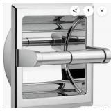 Modern Stainless Steel Recessed Toilet Paper Holder