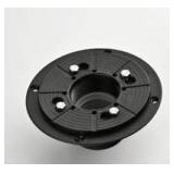 2-inch Matte Black Shower Drain Base Flange