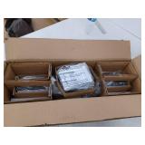 Sashi 18 in. Bath Bar Small Vanity Light LED with White Glass in Black