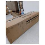 Sashi 18 in. Bath Bar Small Vanity Light LED with White Glass in Black