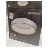 Artika Aiden Modern Flush Mount Ceiling Light Fixture  White