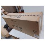 Cadoc 31.5 in. 4-Light Chrome Vanity-Light with Gloss Opal Glass Shade