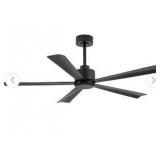 Breezary Melony 52-inch Black Ceiling Fan