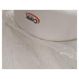 Carex Raised Toilet Seat Elevator with Easy Installation  Adds 3.5 in Height  White  300 lb Limit