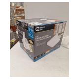 130/160 CFM Ceiling/Wall Mount Roomside Installation Square Bathroom Exhaust Fan w CCT LED Night Light Humidity Sensor