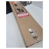 37 in. W Cultured Marble Vanity Backsplash in Silver Ash