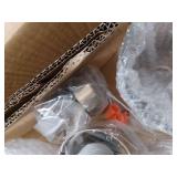 Erta 24 in. 3-Light Champagne Bronze Bathroom Vanity Light with Clear Glass Shades