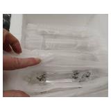 Rennnsan Charlotte 25.6 in. 3-Light Modern Black Bathroom Vanity-Light with Square Crystal Shades