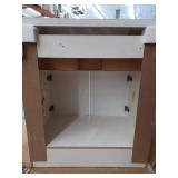 Style Selections Potter 30-in True White Single Sink Bathroom Vanity with White Cultured Marble Top